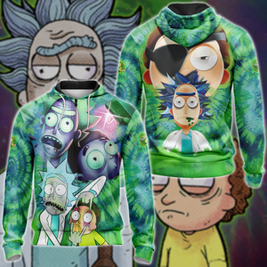 Rick and Morty 3D All Over Print T-shirt Tank Top Zip Hoodie Pullover Hoodie Hawaiian Shirt Beach Shorts Jogger