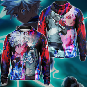 Hunter x Hunter Killua 3D All Over Print T-shirt Tank Top Zip Hoodie Pullover Hoodie Hawaiian Shirt Beach Shorts Jogger