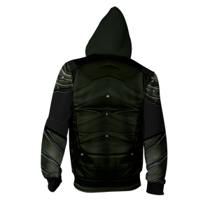 Arrow Oliver Cosplay Zip Up Hoodie Jacket