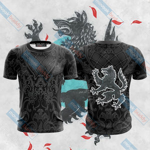 House Stark Direwolf Game Of Thrones Unisex 3D T-shirt