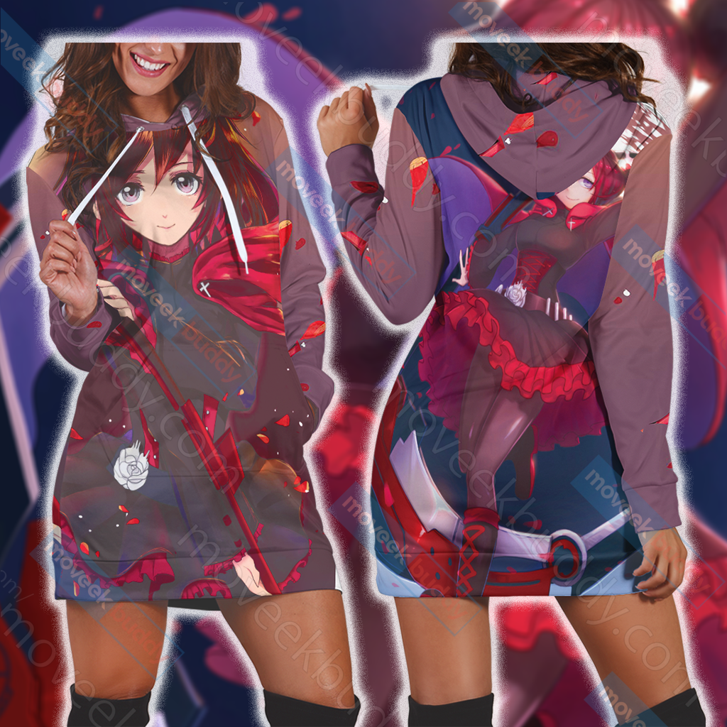 RWBY Ruby Rose 3D Hoodie Dress