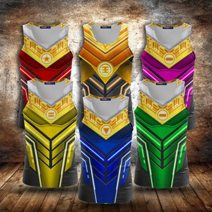 Power Ranger ZEO Cosplay 3D Tank Top