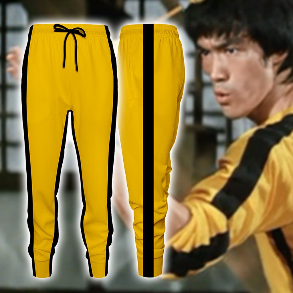 Game Of Death Bruce Lee Kung Fu Version Cosplay Jogging Pants