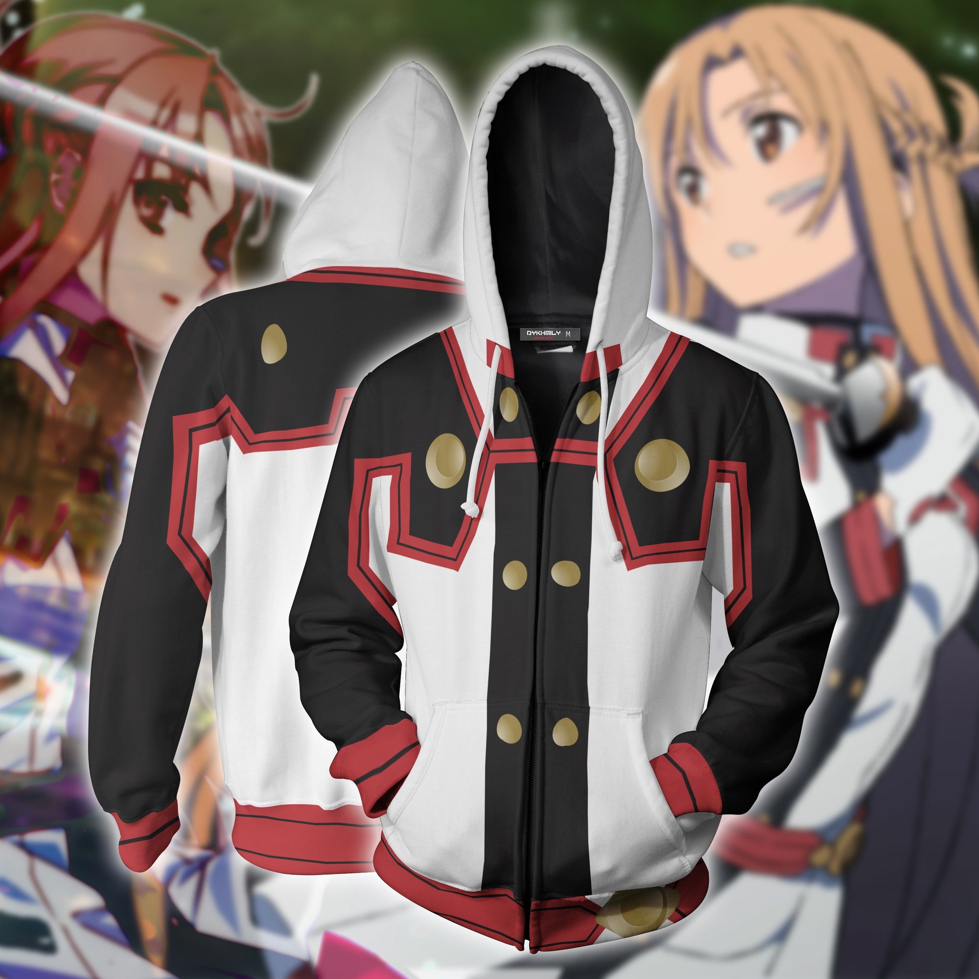 Sword Art Online The Movie Asuna Cosplay Zip Up Hoodie Jacket