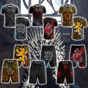 House Stark Direwolf Game Of Thrones Beach Shorts