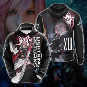 Final Fantasy XIII Lighting Returns Unisex 3D T-shirt Zip Hoodie 