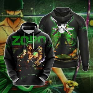 One Piece - Roronoa Zoro Unisex 3D T-shirt Zip Hoodie Pullover Hoodie 