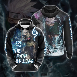 Naruto Kakashi - Got Lost In The Path Of Life Unisex 3D T-shirt Zip Hoodie Pullover Hoodie