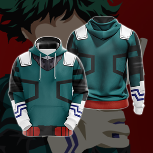 My hero Academia Deku 3D T-shirt Zip Hoodie Pullover Hoodie