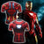 Iron Man Mark XLVI Cosplay Short Sleeve Compression T-shirt