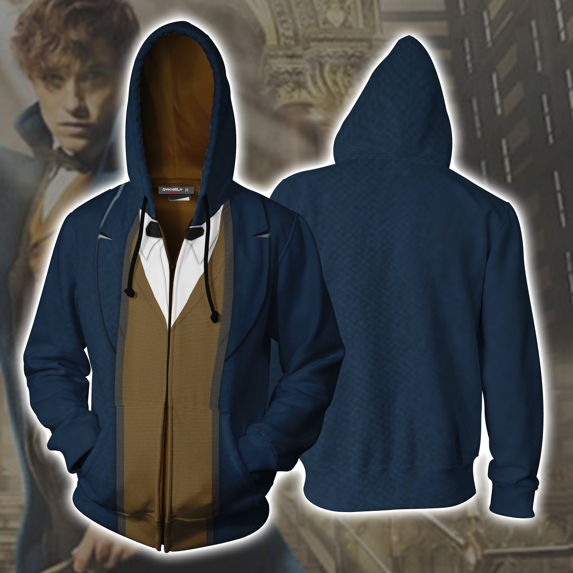 Newt Scamander Fantastic Beast Harry Potter Cosplay Zip Up Hoodie Jackets