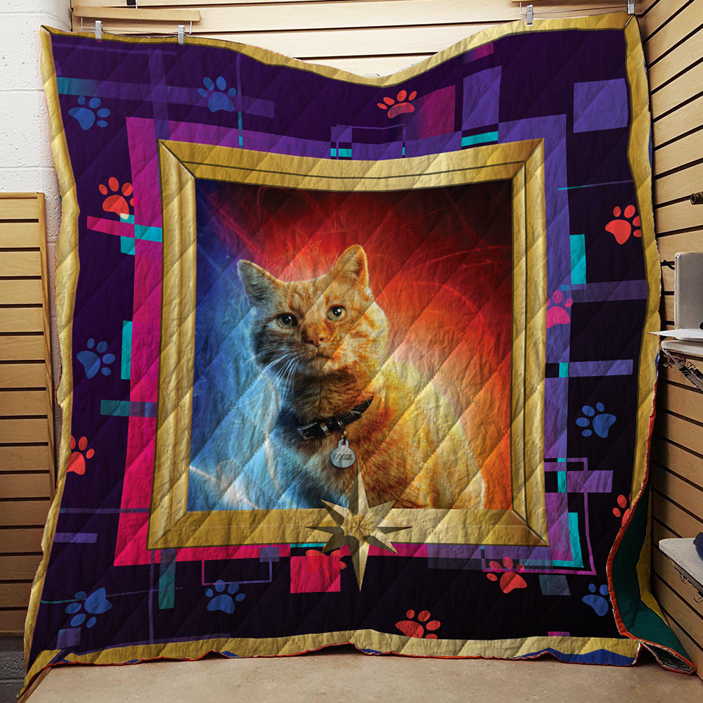 Captain Marvel Goose 3D Quilt Blanket