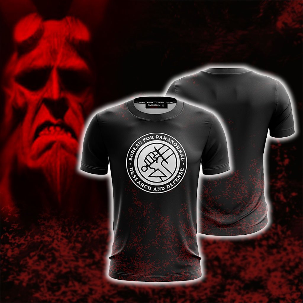 Hellboy 2018 B.P.R.D. Logo Unisex 3D T-shirt