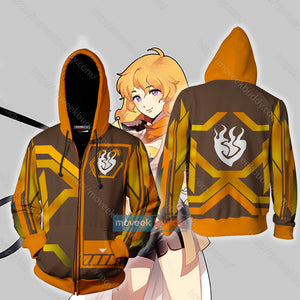 RWBY Yang Xiao Long New Zip Up Hoodie