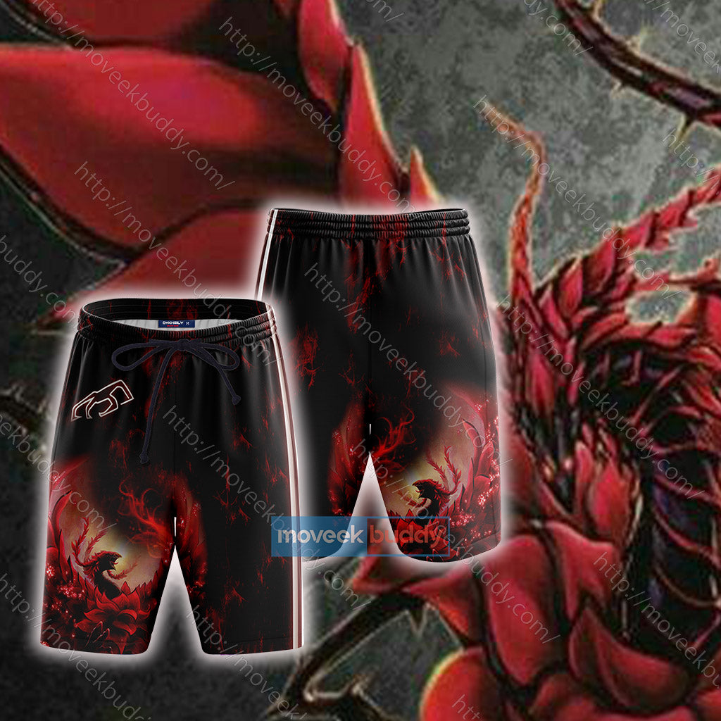 Yu-Gi-Oh! Black Rose Dragon Cosplay Beach Shorts