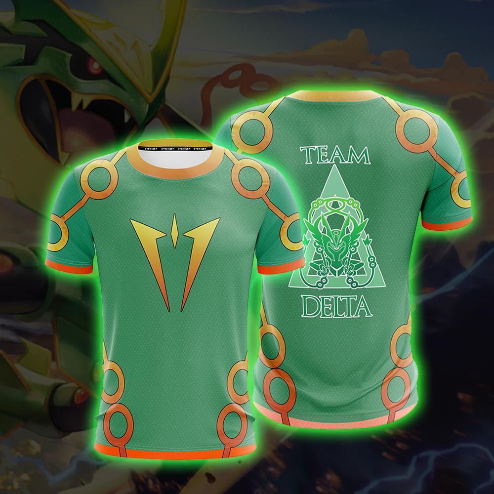 Rayquaza Team Delta Pokemon Go Unisex 3D T-shirt