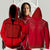 The Hunger Games: Mockingjay Katniss Everdeen (Red) Cosplay Zip Up Hoodie Jacket