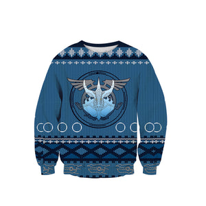 Yu-gi-oh! - Stardust Dragon Knitting Style Unisex 3D Sweater