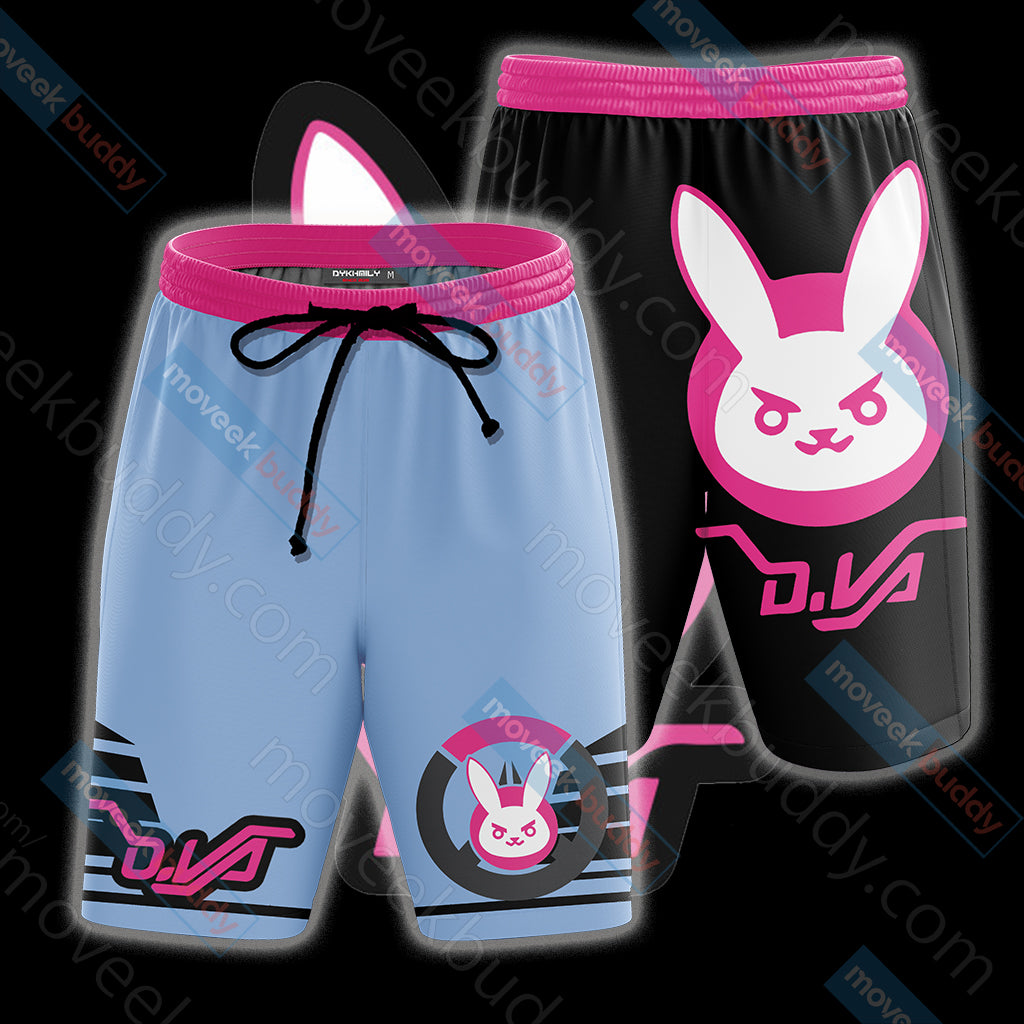 Overwatch - D.Va Symbol 3D Beach Shorts