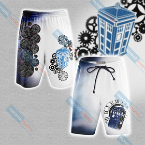 Doctor Who Tardis New Unisex 3D Beach Shorts