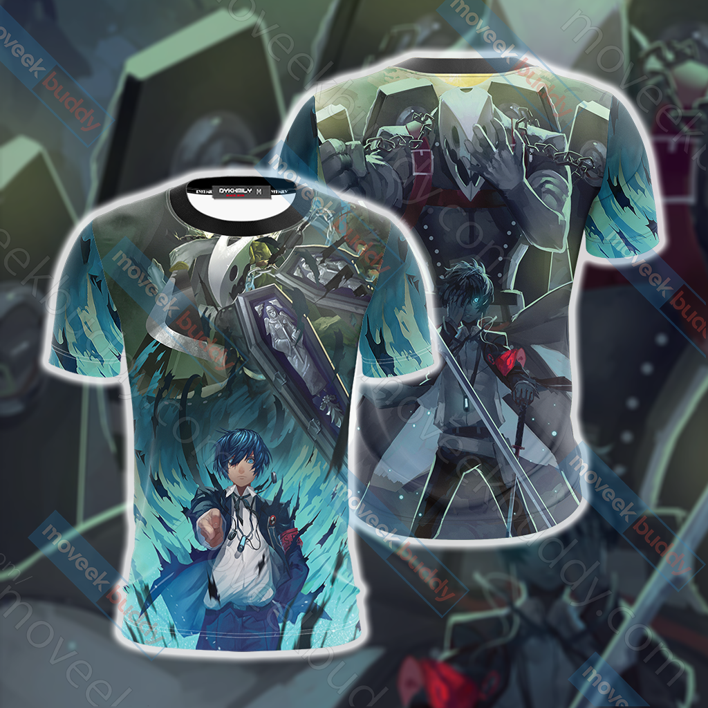 Persona 3 Thanatos And Makoto Yuuki Unisex 3D T-shirt