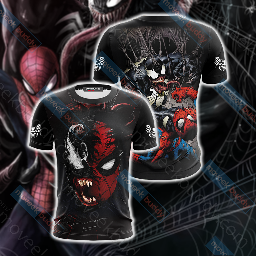 Spider-Man and Venom Unisex 3D T-shirt