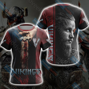 Vikings New Look Unisex 3D T-shirt