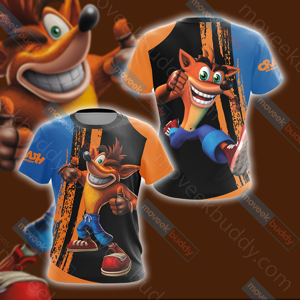 Crash Bandicoot New Look Unisex 3D T-shirt