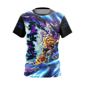 Dragon Ball Kamekameha Son Family - Son Goku Goten Gohan Unisex 3D T-shirt Zip Hoodie 