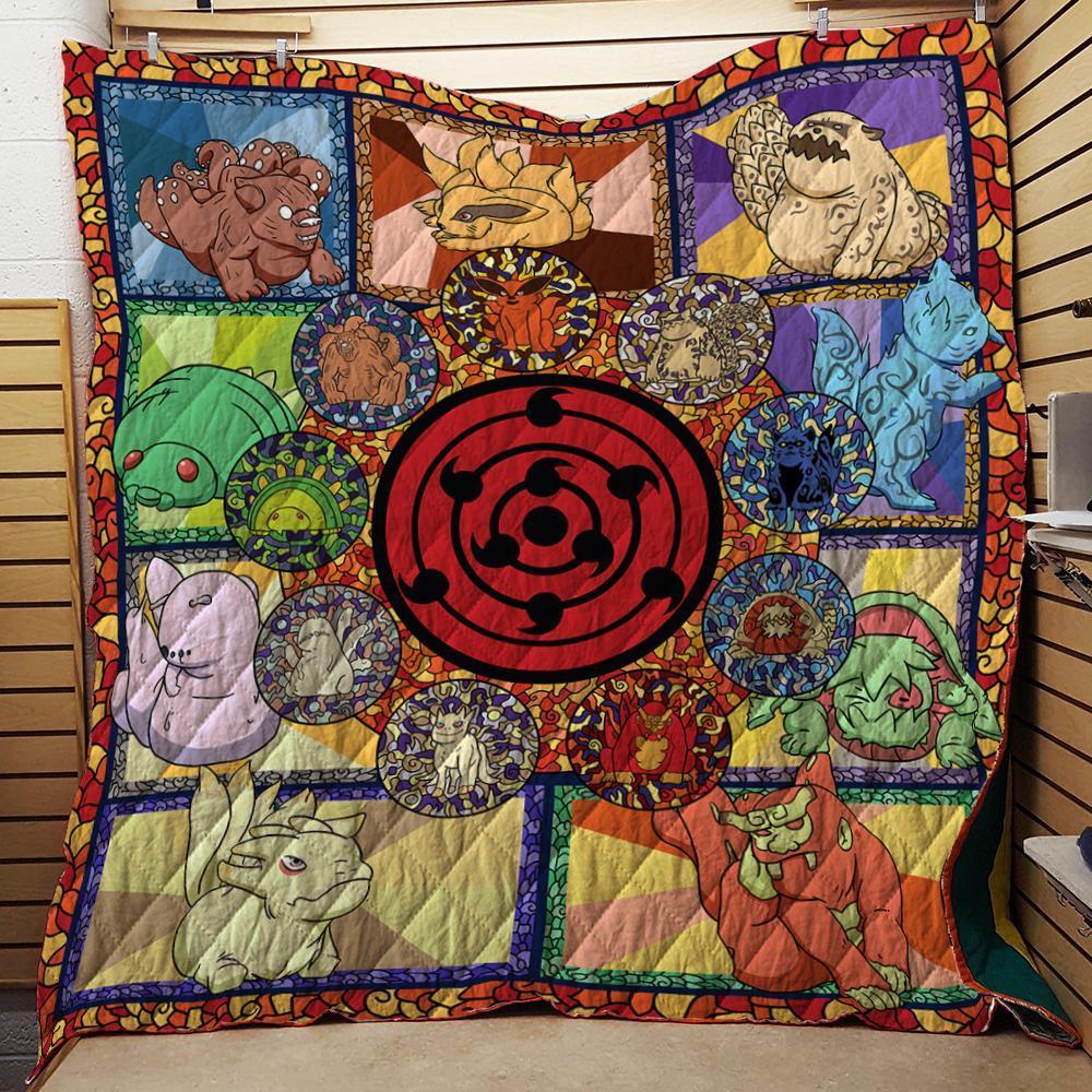 Naruto Young Tailed Beasts 3D Quilt Blanket