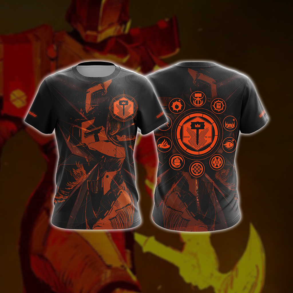 Destiny Titan Sunbreaker Unisex 3D T-shirt
