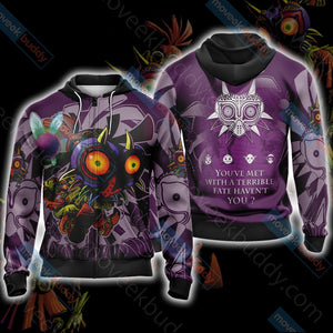 The Legend Of Zelda: Majora's Mask Unisex 3D T-shirt Zip Hoodie Pullover Hoodie