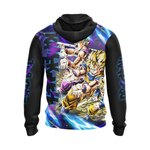 Dragon Ball Kamekameha Son Family - Son Goku Goten Gohan Unisex 3D T-shirt Zip Hoodie 