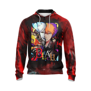 Bleach Kurosaki Ichigo Unisex 3D T-shirt Zip Hoodie Pullover Hoodie 