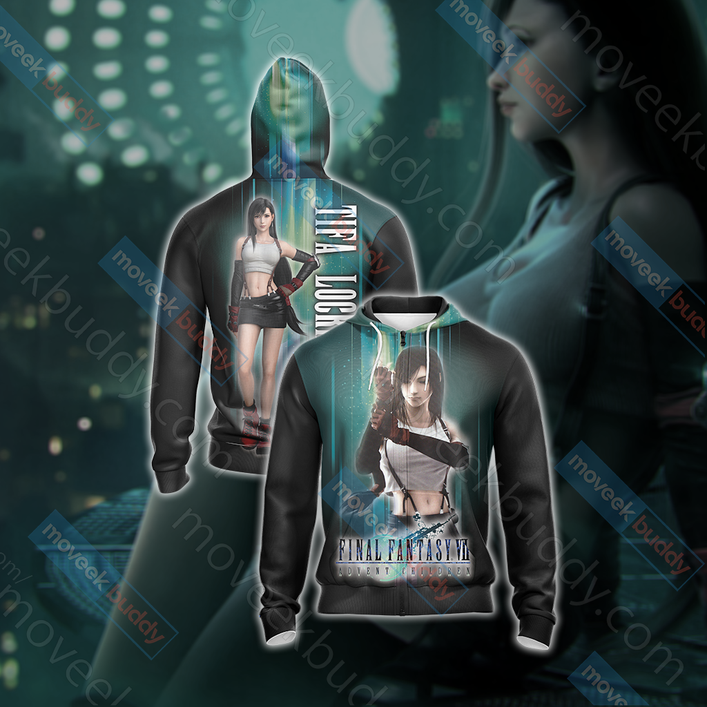 Final Fantasy VII - Tifa Lockhart Unisex Zip Hoodie T-shirt Pullover Hoodie