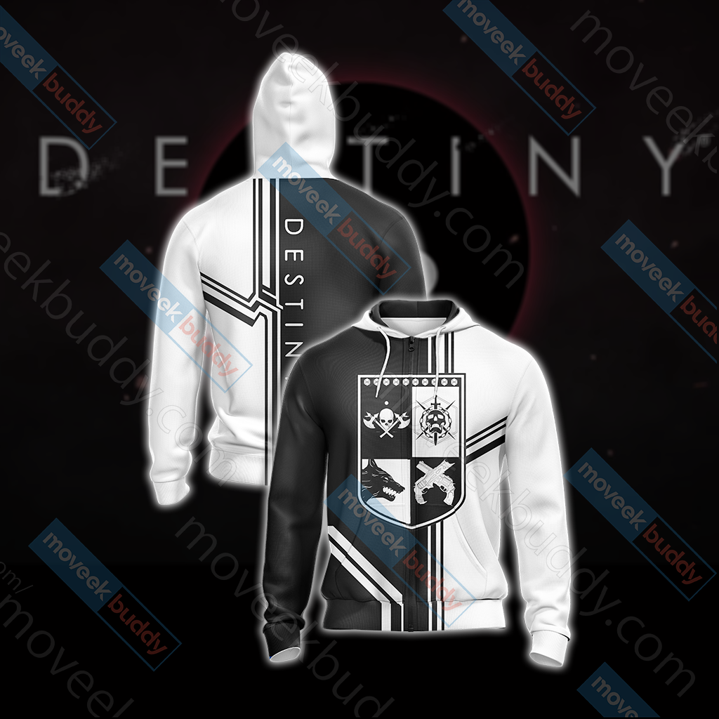 Destiny New Look Unisex Zip Up Hoodie Jacket