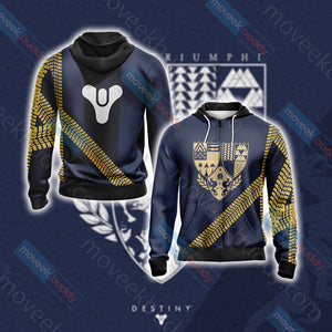 Destiny Unisex 3D Zip Up Hoodie