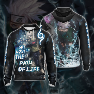 Naruto Kakashi - Got Lost In The Path Of Life Unisex 3D T-shirt Zip Hoodie Pullover Hoodie