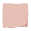 Floral embroidery mauve blanket by Maniere