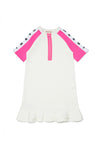 Neon pink zipper dress by Marni