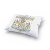 Carousel Blue Satin Cushion by Atelier Choux