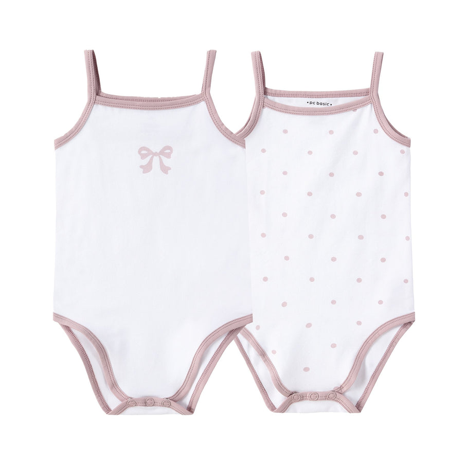 Bow & Polka Dot Onesies by Petit Clair