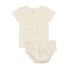 Floral dot boys print 2 piece set by Bee & Dee