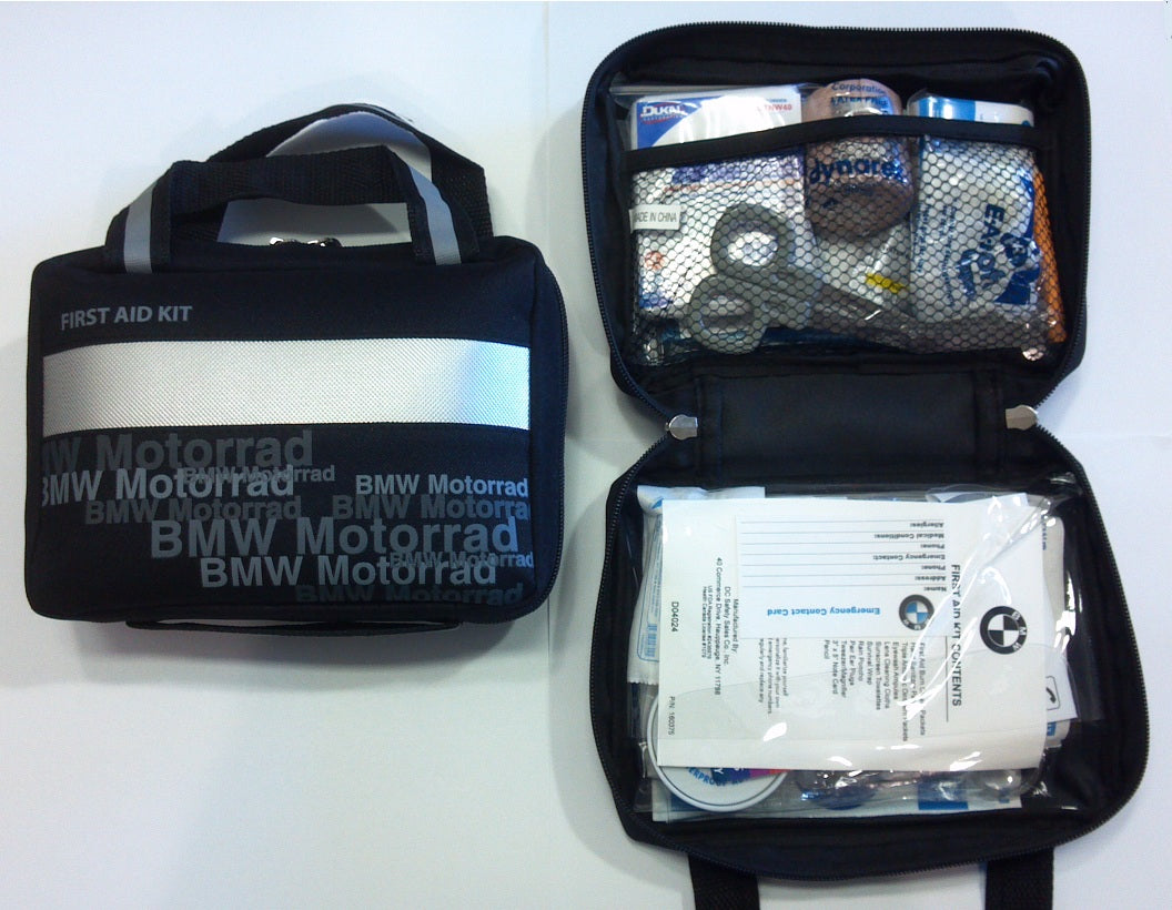 Black/White Leina 17002 Motorcycle First Aid Kit Type I without Velcro 