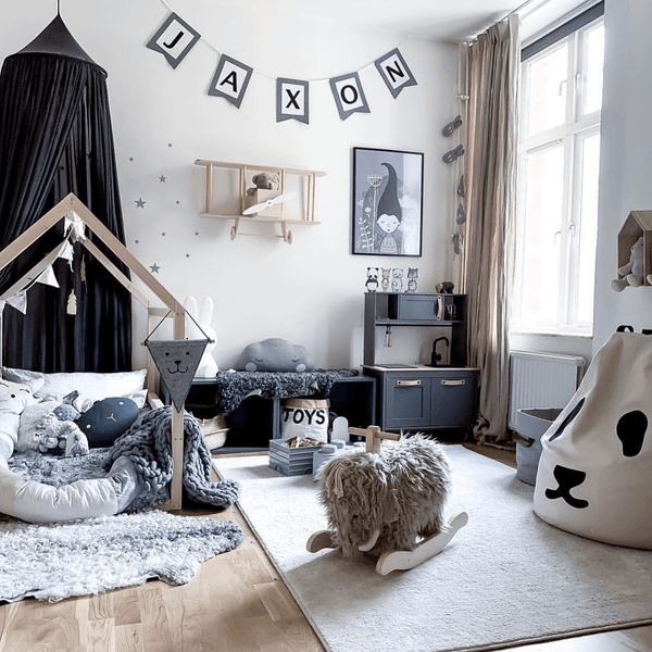 Nursery decor, nordic style room