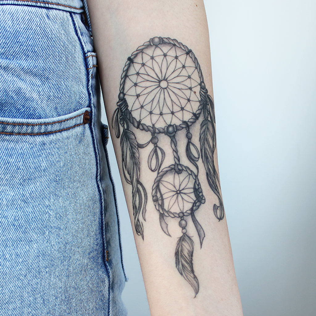Dreamcatcher Tattoo - Realistic Temporary Tattoos | Tattoo Icon – TattooIcon