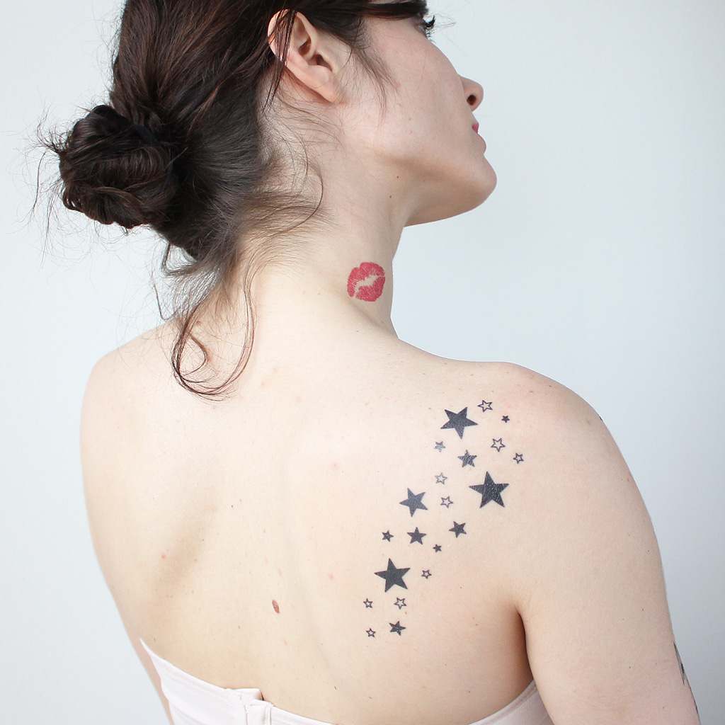 Sparkly Stars Temporary Tattoo – TattooIcon