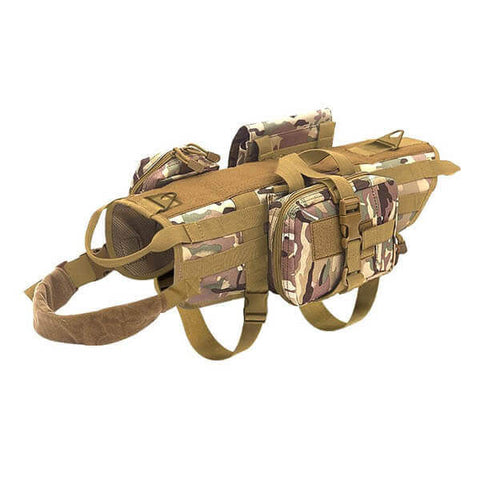 Titan Depot Tactical Dog Training Molle Vest Harness camo item