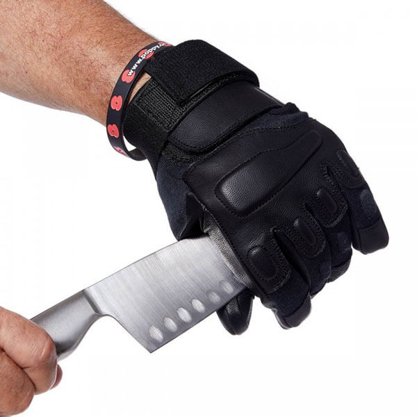 Level 5 Cut Resistance Protective Gloves In Black Without Knuckle Protection 2
