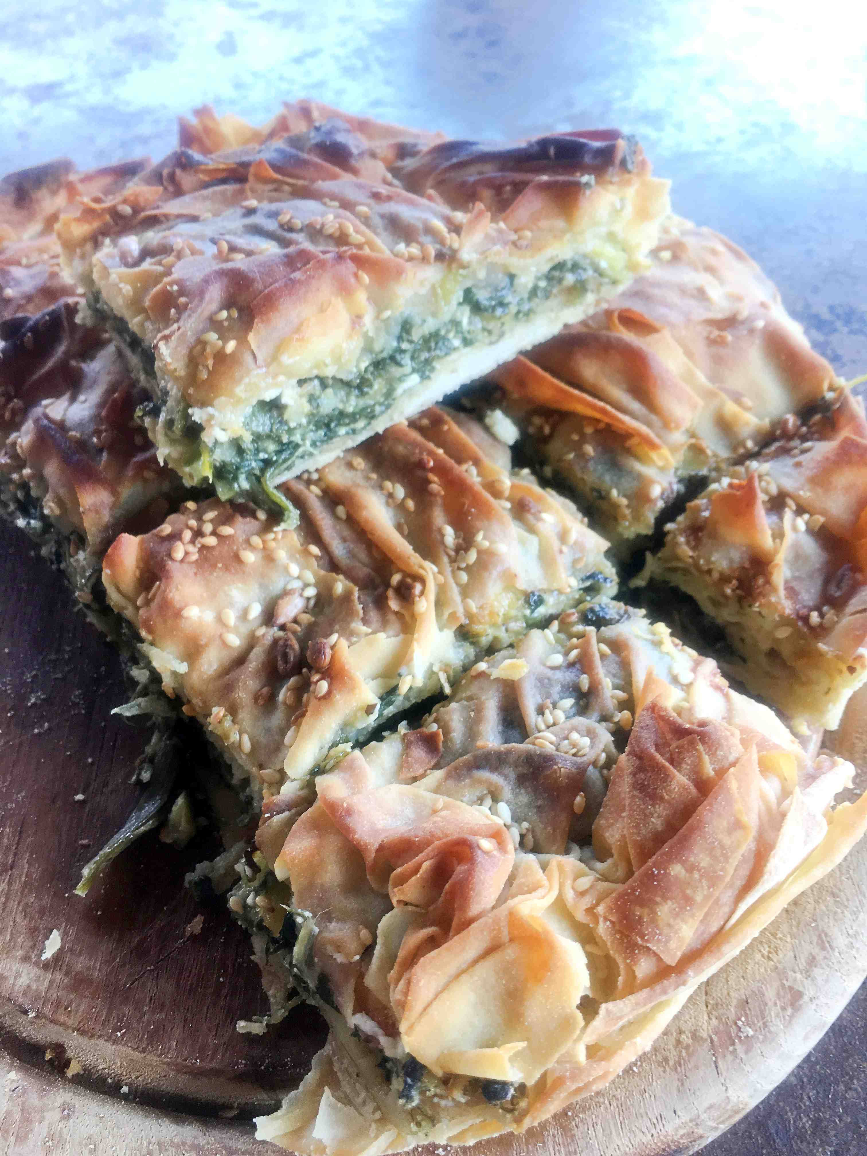 Spinach and Feta Fylo Pie - Inspiration Food Blog